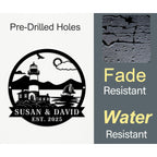 Custom Lighthouse Metal Sign