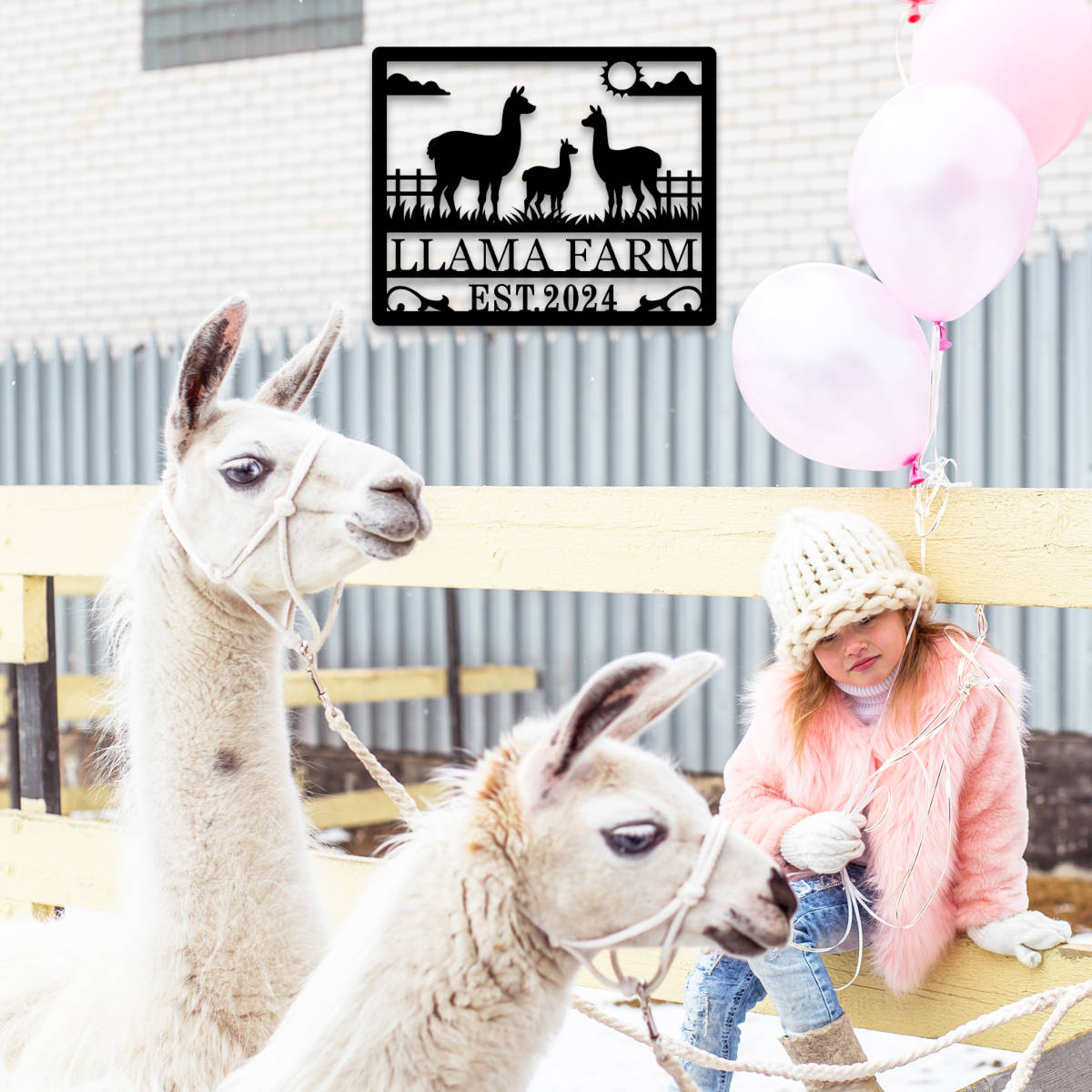 Custom Llama Farm Sign Secondary image
