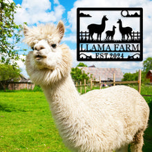 Custom Llama Farm Sign