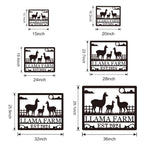 Custom Llama Farm Sign