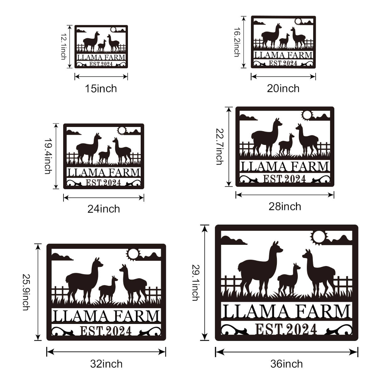 Custom Llama Farm Sign