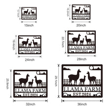 Custom Llama Farm Sign