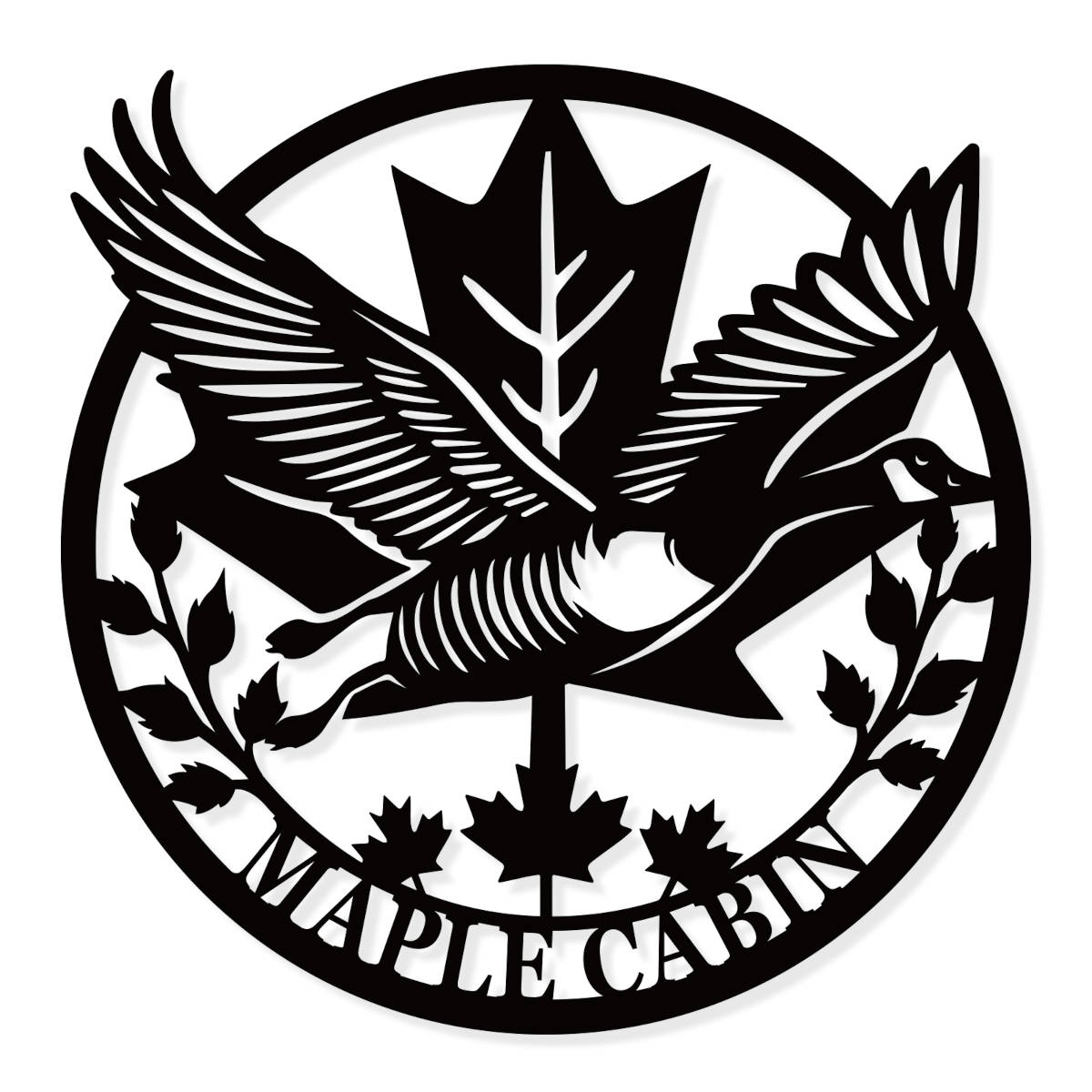 Custom Maple Cabin Sign Main image