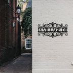 Custom Scrollwork Metal Address Number Sign