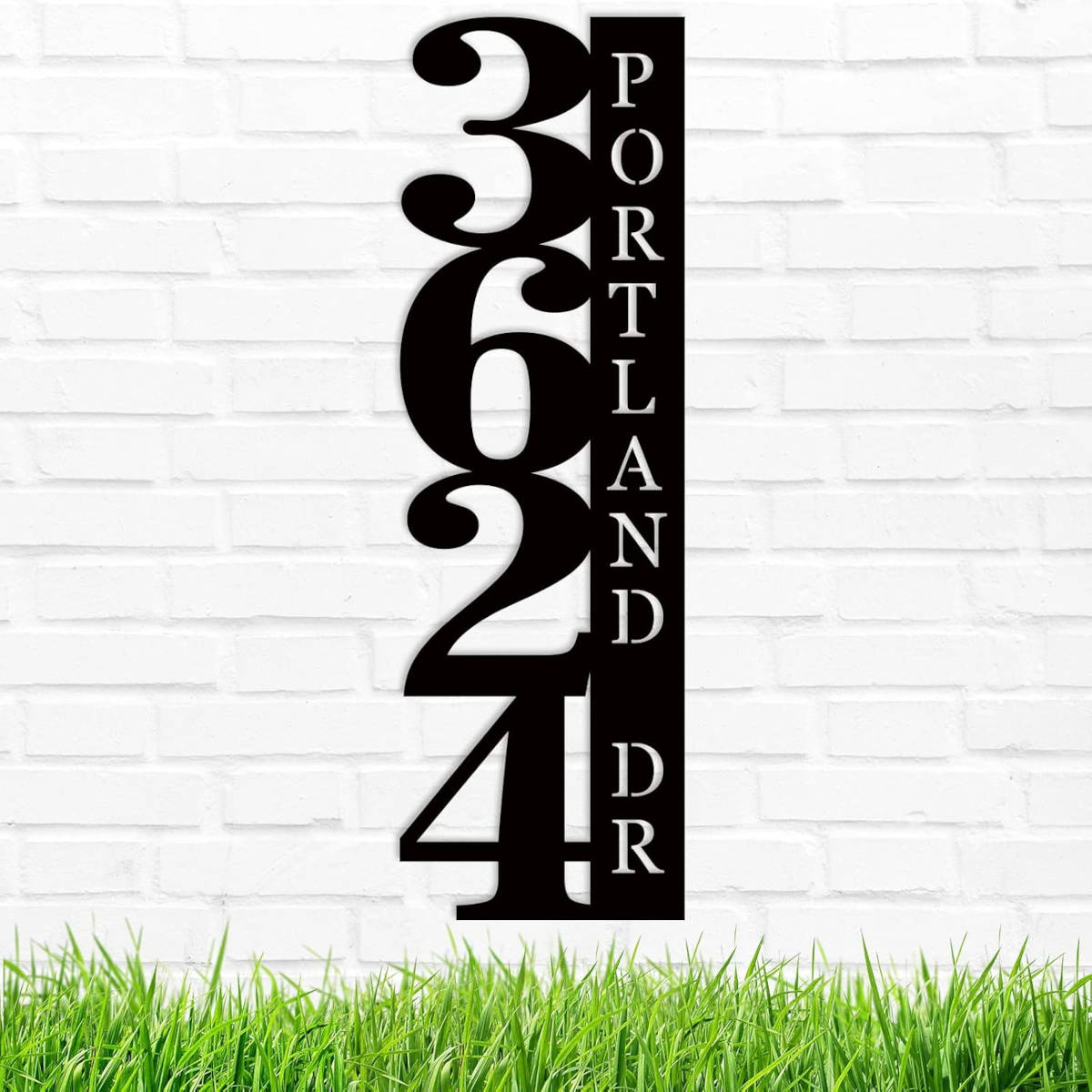 Custom Metal Address Sign Main image