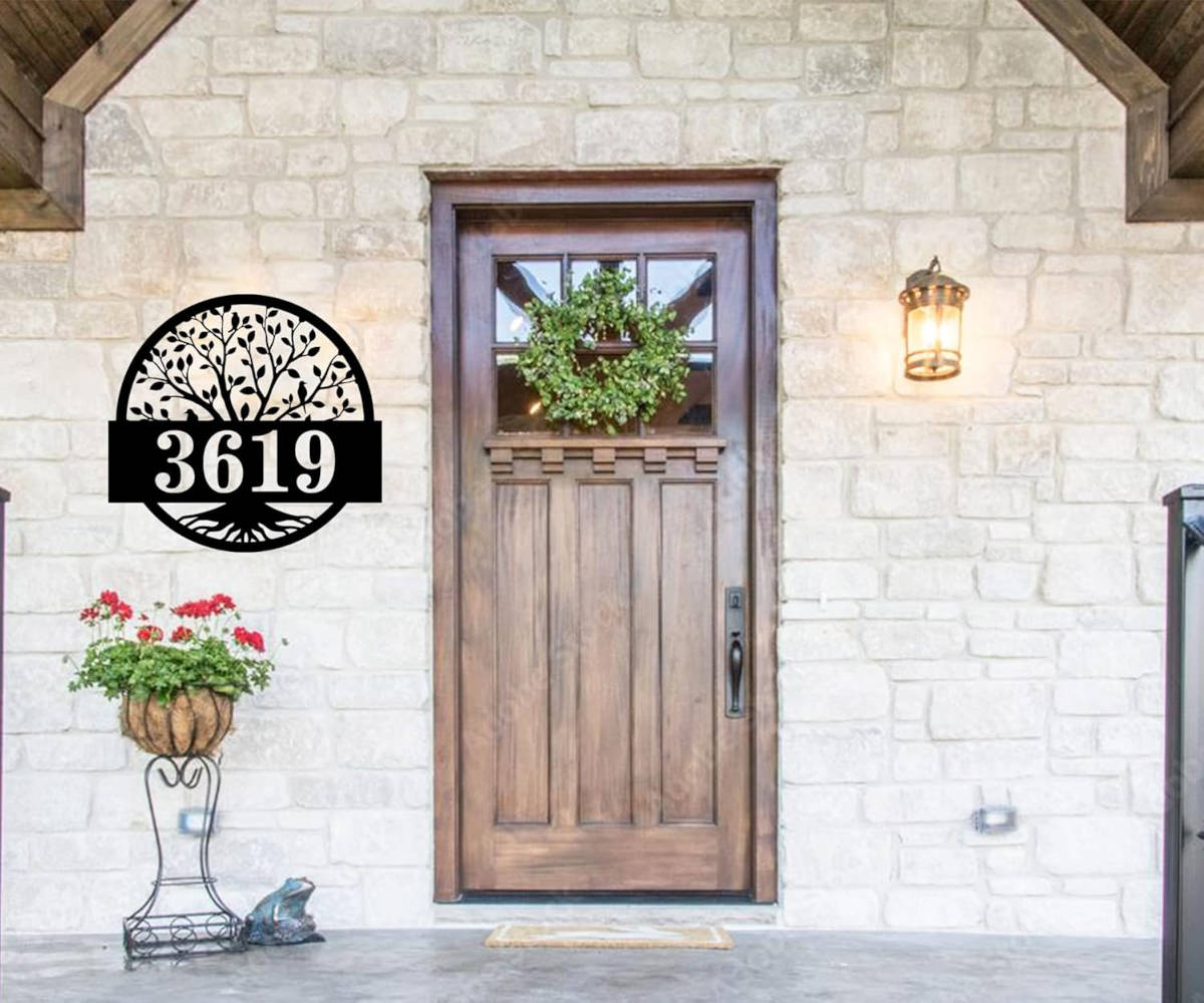 Custom Metal Address Sign