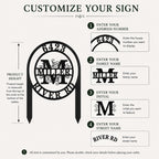Personalized Address Sign Custom House Number Family Name and Street Name Guide