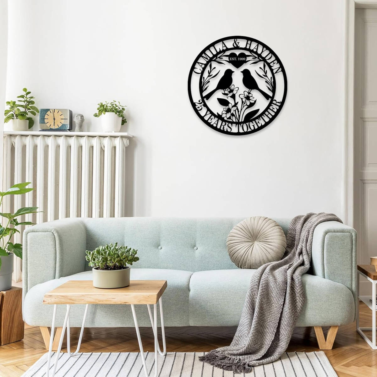 Custom Metal Anniversary Sign