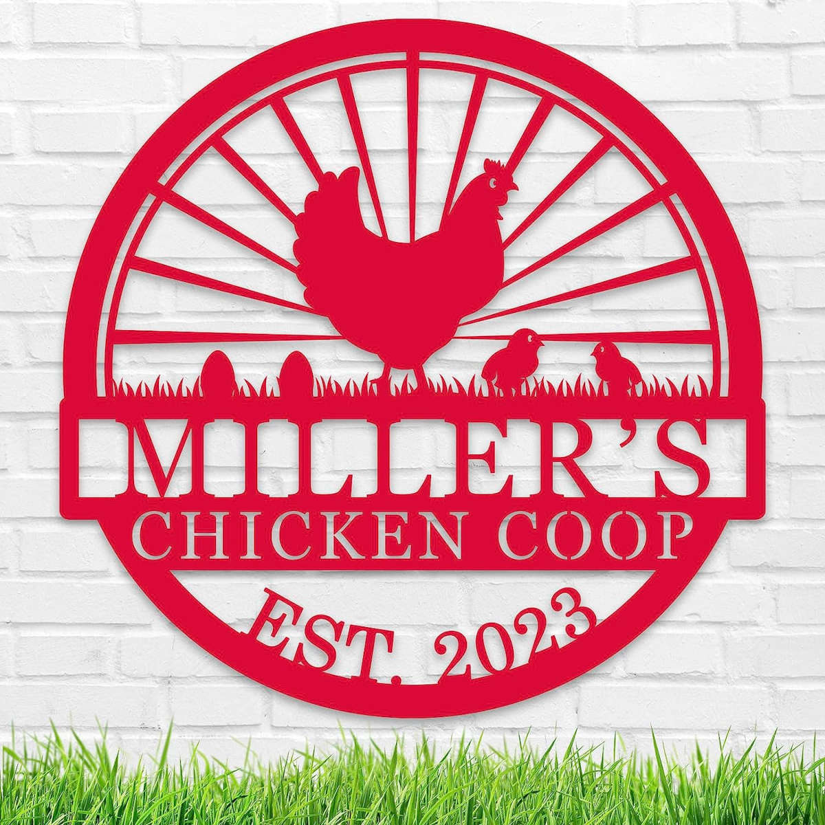 Custom Metal Coop Sign Main image