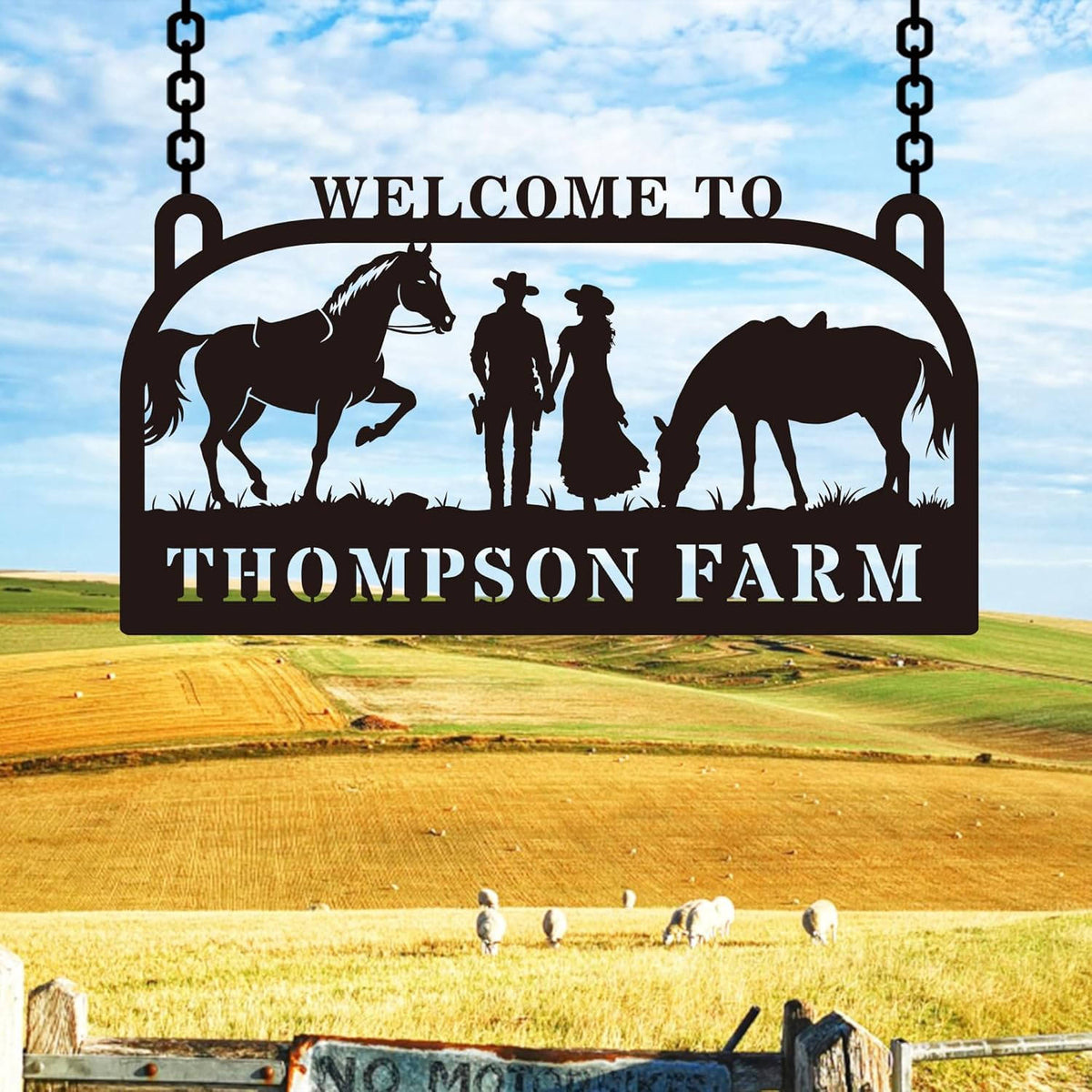 Custom Metal Farm Sign Main image