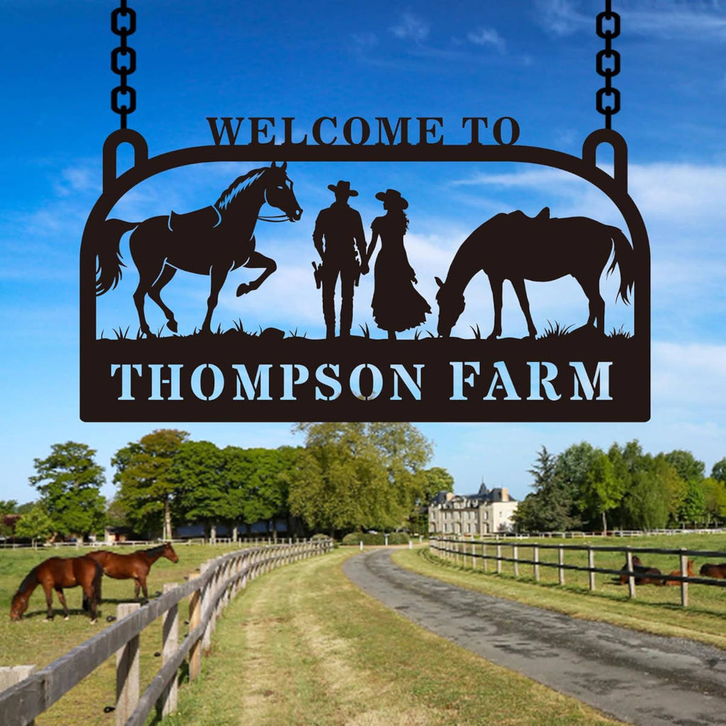 Custom Metal Farm Sign