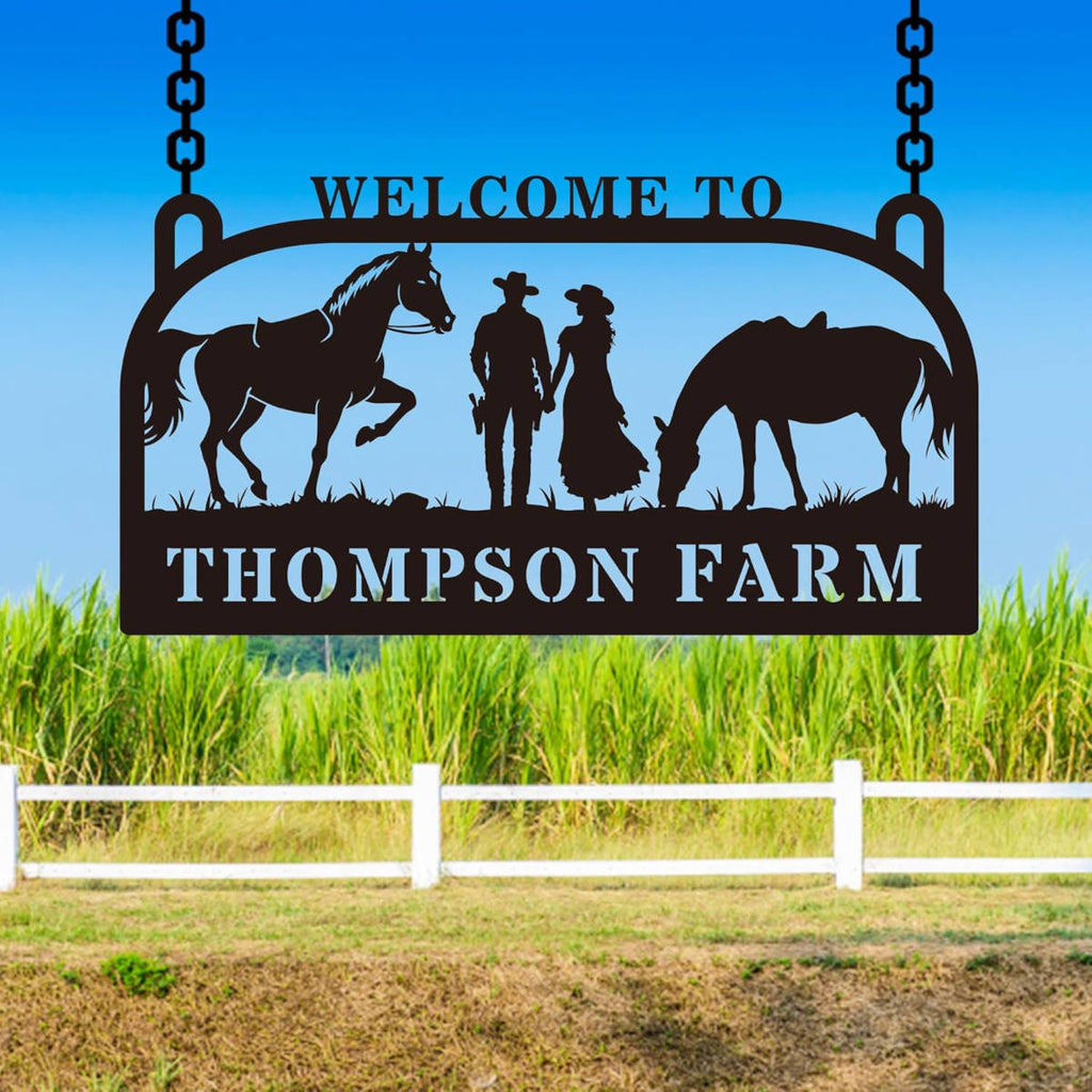 Custom Metal Farm Sign