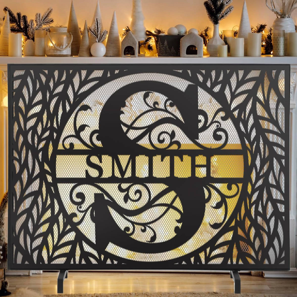 Custom Metal Fireplace Screen Main image