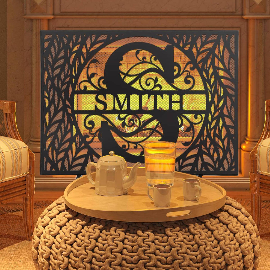 Custom Metal Fireplace Screen
