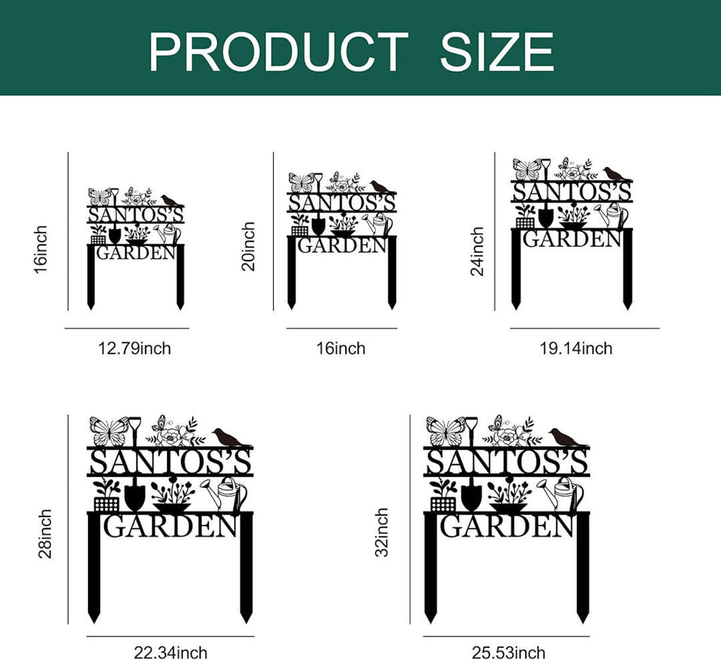 Custom Metal Garden Plaque