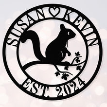 Custom Squirrel Metal Sign