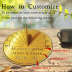 Custom Anniversary Sundial