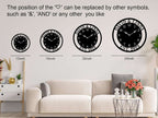 Personalized Arabic Numeral Metal Family Clock