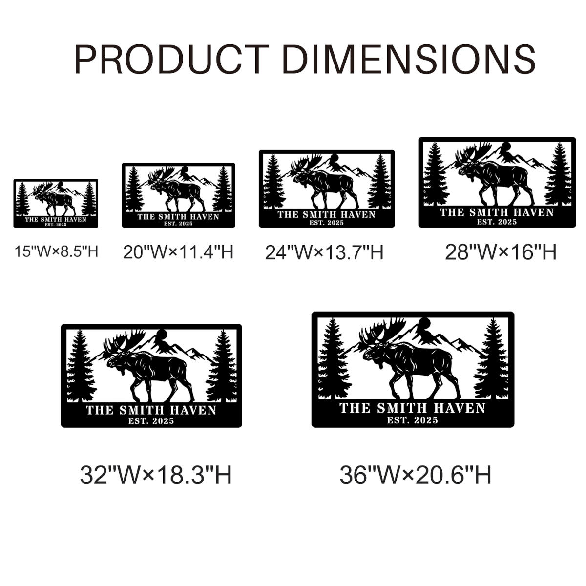 Custom Moose Cabin Sign Secondary image