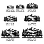 Custom Mountain Deer Family Metal Sign