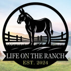Custom Mule Ranch Sign