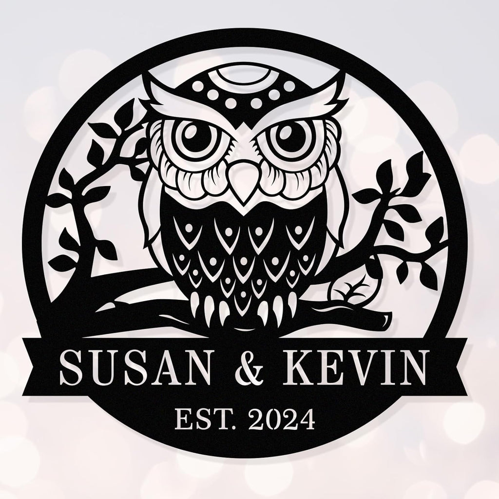 Custom Owl Metal Sign