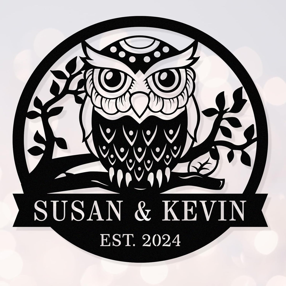 Custom Owl Metal Sign
