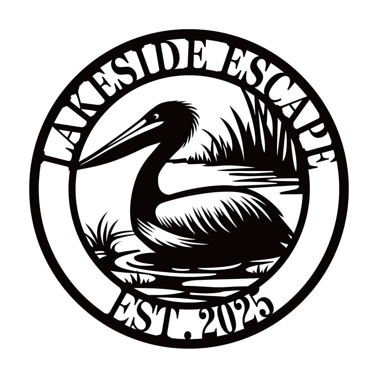 Custom Pelican Metal Sign Main image