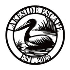 Custom Pelican Metal Sign