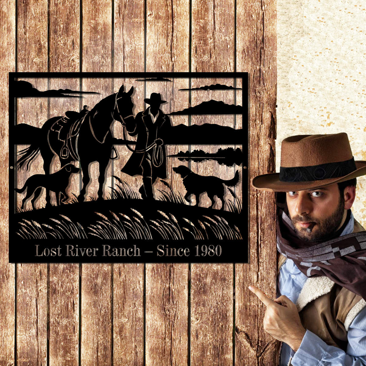 Custom Ranch Metal Sign Secondary image