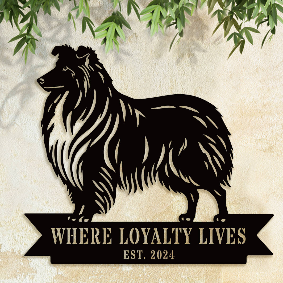 Custom Sheltie Dog Sign Main image