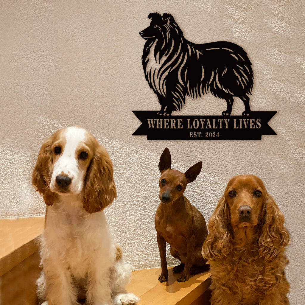 Custom Sheltie Dog Sign