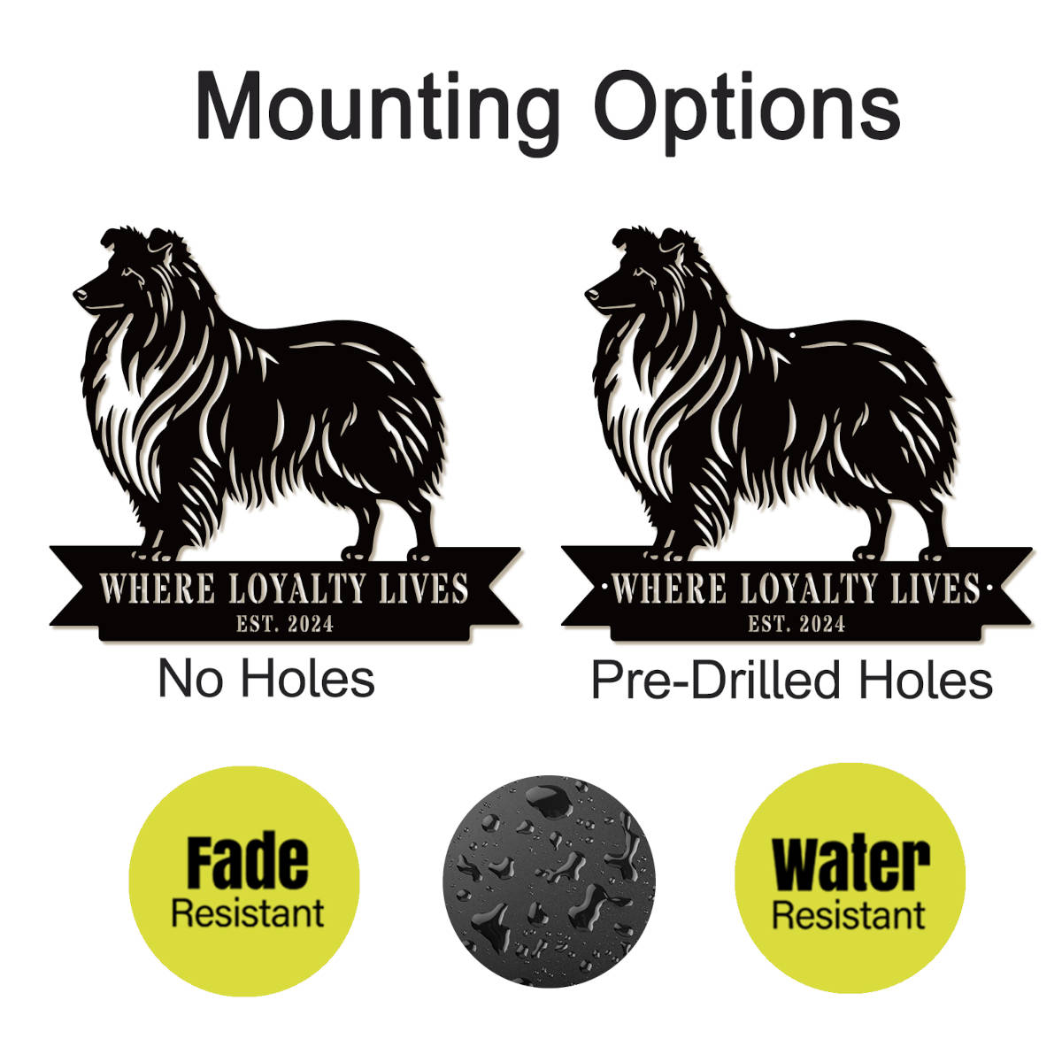 Custom Sheltie Dog Sign