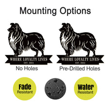 Custom Sheltie Dog Sign
