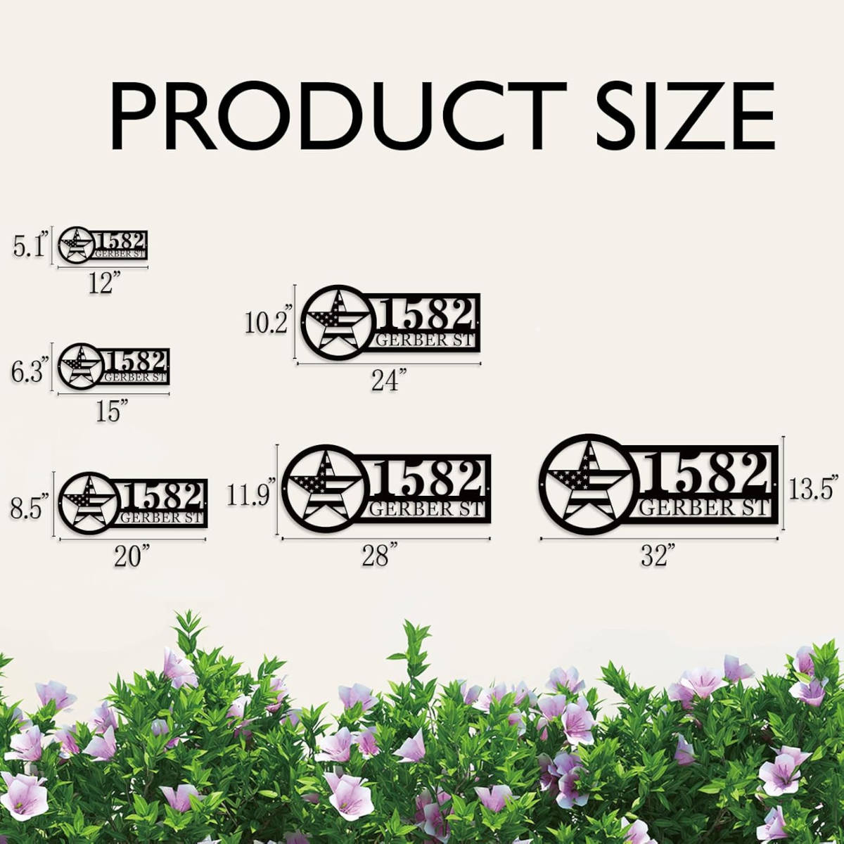 Custom Star Address Sign Secondary image