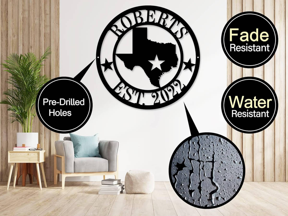 Custom State Metal Sign