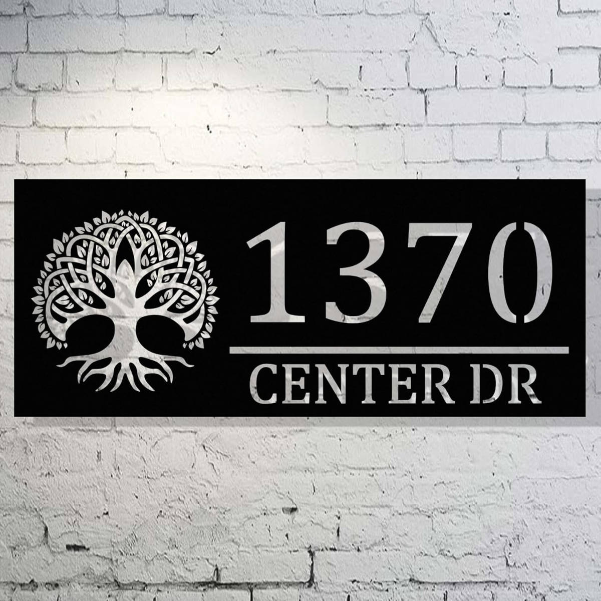Modern Tree of Life Address Plaque Main image
