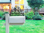 Custom Monogram Stainless Steel Mailbox Topper