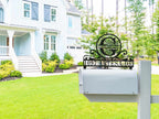 Custom Monogram Stainless Steel Mailbox Topper