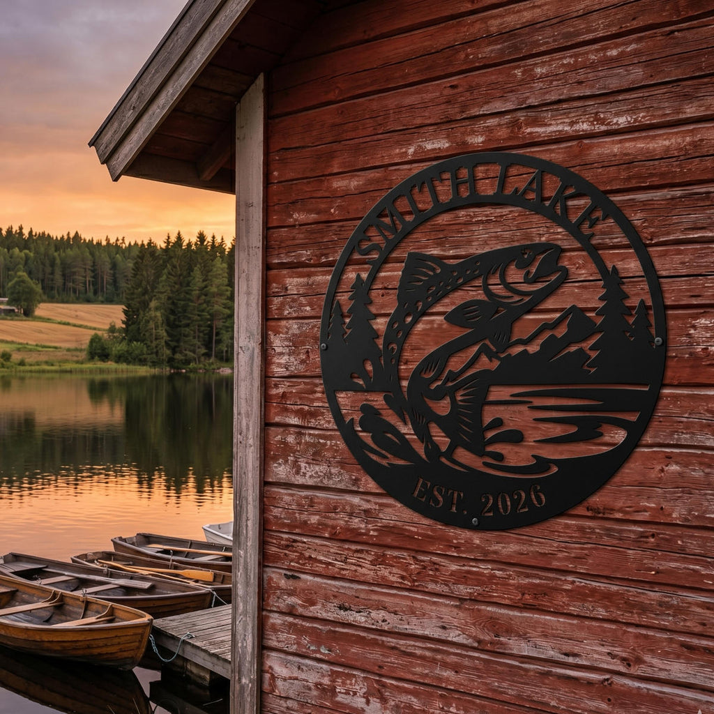 Custom Trout Lake Sign