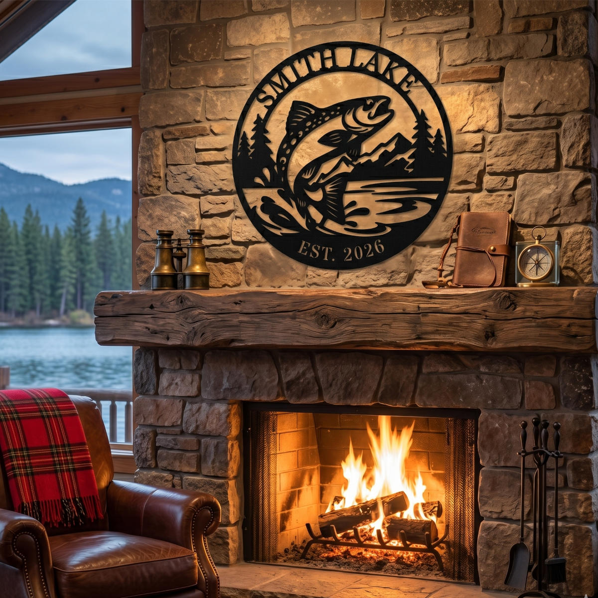 Custom Trout Lake Sign