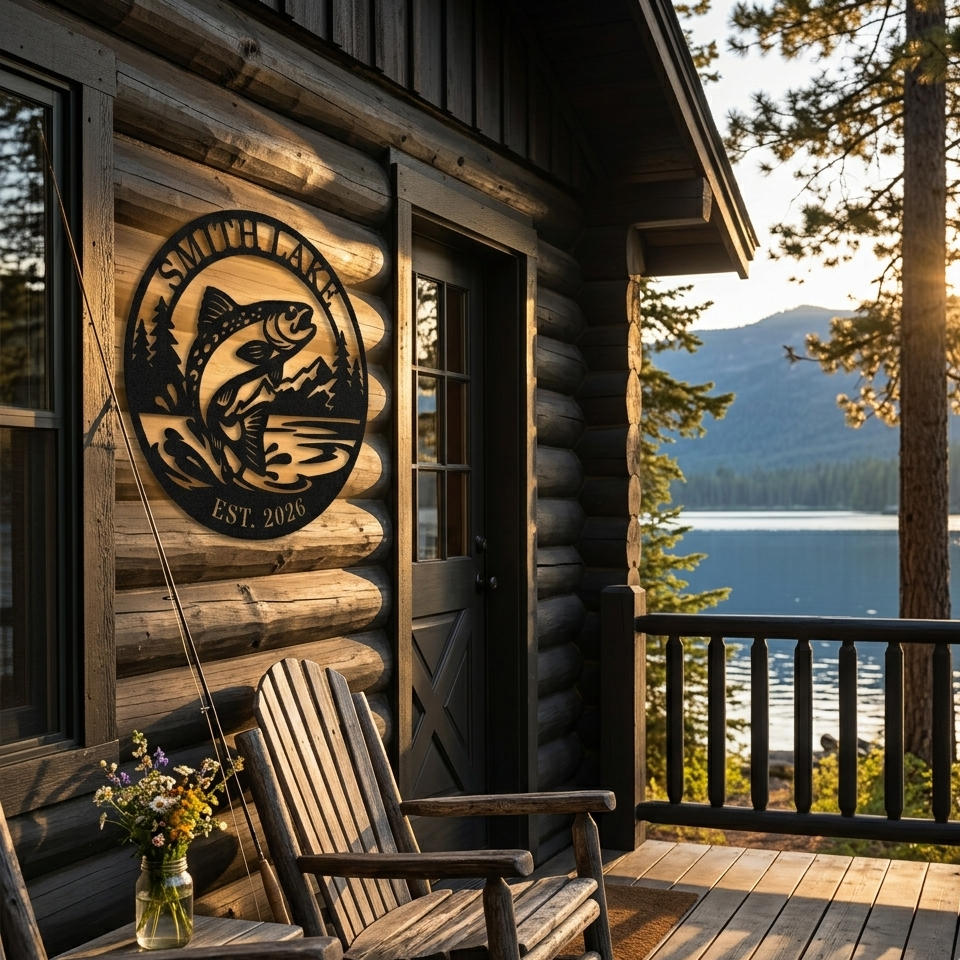 Custom Trout Lake Sign