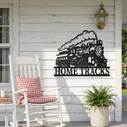 Custom Vintage Steam Locomotive Metal Sign