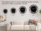 Personalized Roman Numeral Metal Family Clock