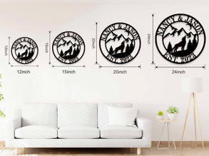 Wolf Mountain Metal Sign