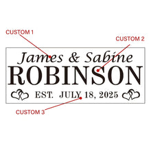 Custom Wood Name Sign
