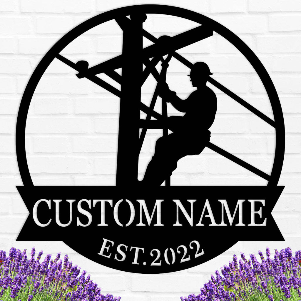 Custom Worker Metal Sign