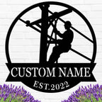 Custom Worker Metal Sign