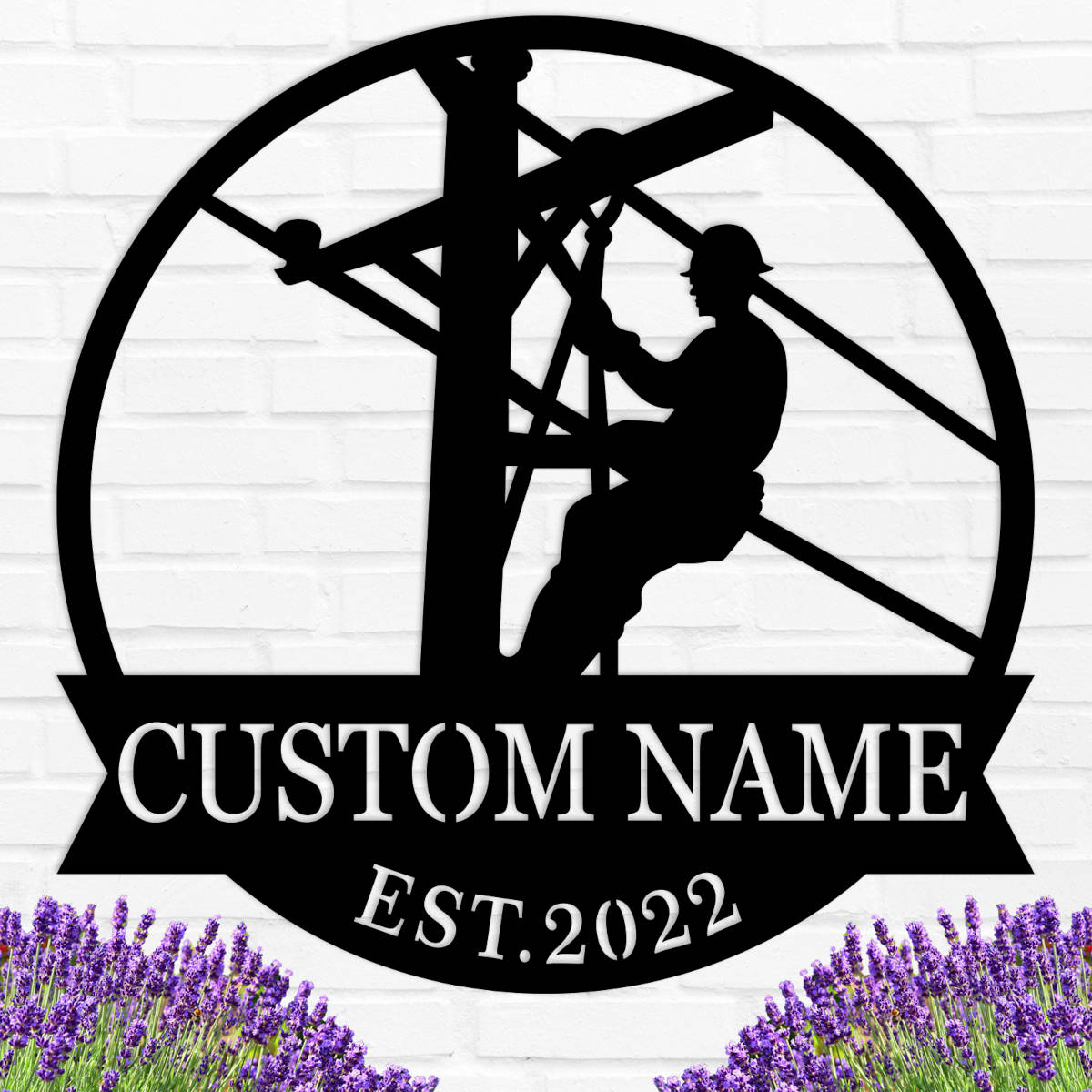 Custom Worker Metal Sign