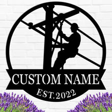 Custom Worker Metal Sign